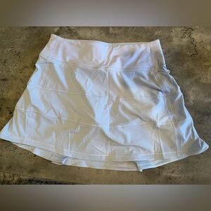 lululemon pace rival midi skirt, light blue.